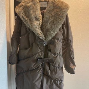 Max Mara Down Coat with Fur hood - size small